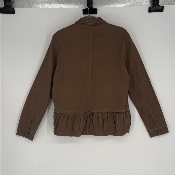 LIVERPOOL LOS ANGELES
Peplum Cargo Jacket In Toffee Brown size S - Picture 4 of 4